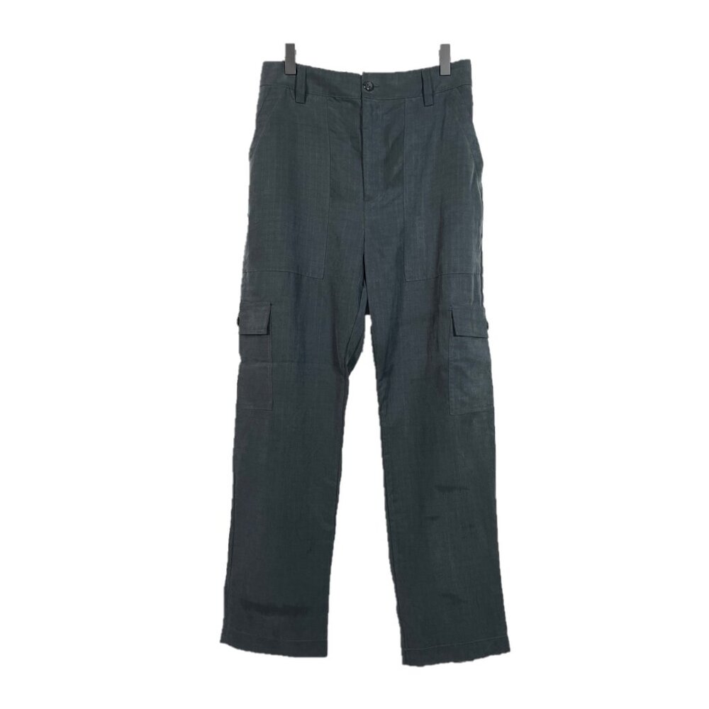 Anthropologie Amadi Green Tencel Straight Leg Pants Size Small